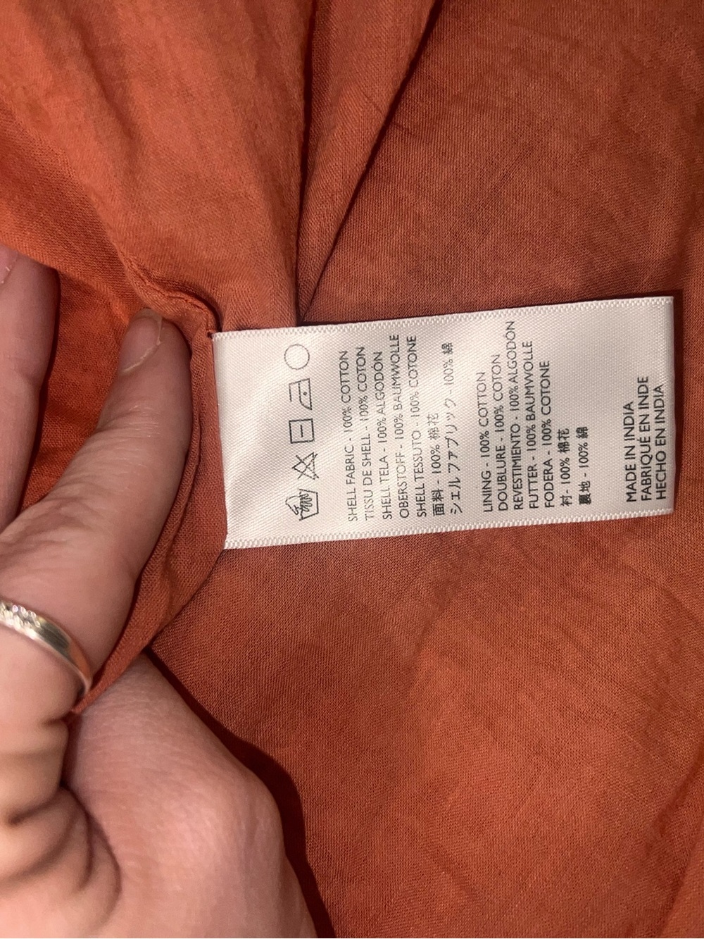 Cleobella Sara Floral Belted Midi Dress Size Large Orange Terracotta Boho - Picture 6 of 7
